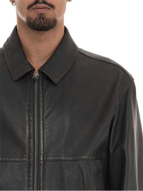 Giacca in pelle marrone Boss Orange | 50543240202
